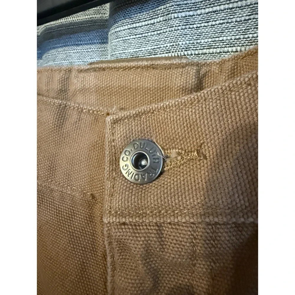 Duluth Trading Fire Hose Work Pants Mens 38x32 Brown Cargo Utility Carpenter